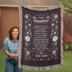 To My Daughter - Heirloom Blanket - The Best Shop 4U