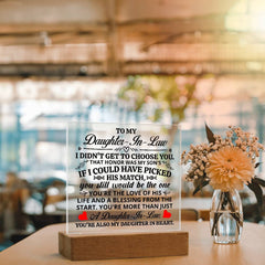 To My Daughter - in - Law Honor – Acrylic Square - The Best Shop 4U