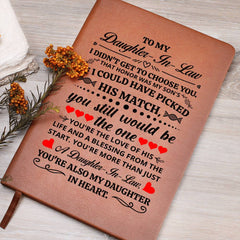 To My Daughter - in - Law Honor – Leather Journal - The Best Shop 4U