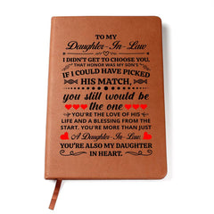 To My Daughter - in - Law Honor – Leather Journal - The Best Shop 4U