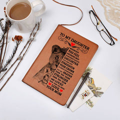 To My Daughter Lion Crown – Leather Journal - The Best Shop 4U