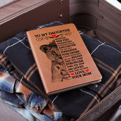 To My Daughter Lion Crown – Leather Journal - The Best Shop 4U