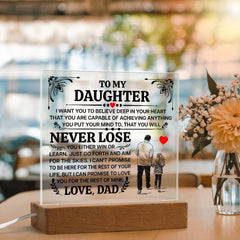 To My Daughter Promise – Acrylic Square - The Best Shop 4U