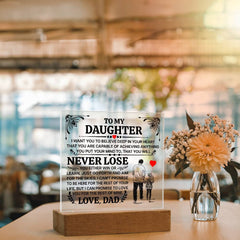 To My Daughter Promise – Acrylic Square - The Best Shop 4U