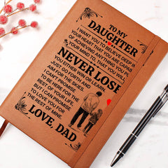 To My Daughter Promise – Leather Journal - The Best Shop 4U