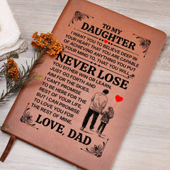 To My Daughter Promise – Leather Journal - The Best Shop 4U