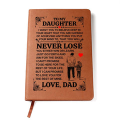 To My Daughter Promise – Leather Journal - The Best Shop 4U