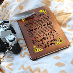 To My Daughter Proud – Leather Journal - The Best Shop 4U