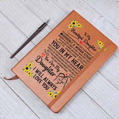 To My Daughter Proud – Leather Journal - The Best Shop 4U