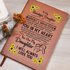 To My Daughter Proud – Leather Journal - The Best Shop 4U