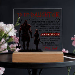 To My Daughter Skies – Acrylic Square - The Best Shop 4U