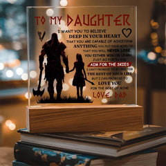 To My Daughter Skies – Acrylic Square - The Best Shop 4U