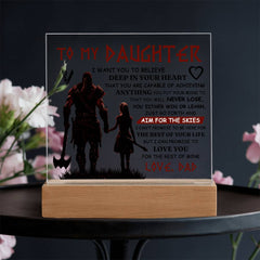 To My Daughter Skies – Acrylic Square - The Best Shop 4U