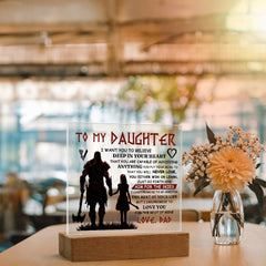 To My Daughter Skies – Acrylic Square - The Best Shop 4U
