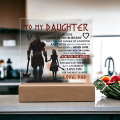 To My Daughter Skies – Acrylic Square - The Best Shop 4U