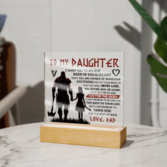 To My Daughter Skies – Acrylic Square - The Best Shop 4U