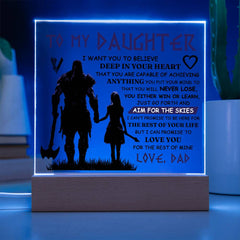To My Daughter Skies – Acrylic Square - The Best Shop 4U