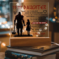 To My Daughter Skies – Acrylic Square - The Best Shop 4U