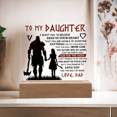 To My Daughter Skies – Acrylic Square - The Best Shop 4U