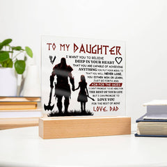 To My Daughter Skies – Acrylic Square - The Best Shop 4U