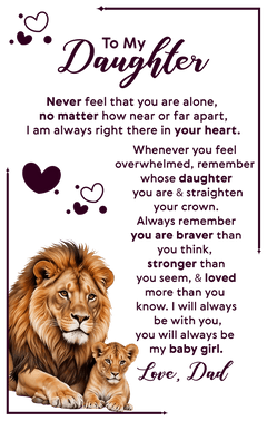 To My Daughter Your Crown – Leather Journal - The Best Shop 4U