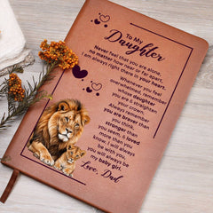 To My Daughter Your Crown – Leather Journal - The Best Shop 4U