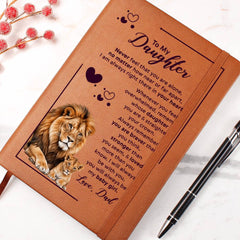 To My Daughter Your Crown – Leather Journal - The Best Shop 4U