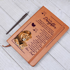 To My Daughter Your Crown – Leather Journal - The Best Shop 4U