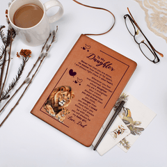 To My Daughter Your Crown – Leather Journal - The Best Shop 4U