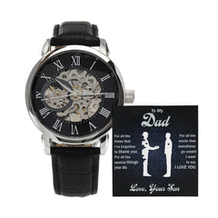 To My Dear Dad Always Remember I Love You – Openwork Watch - The Best Shop 4U