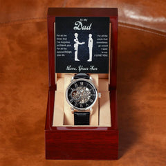 To My Dear Dad Always Remember I Love You – Openwork Watch - The Best Shop 4U
