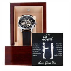 To My Dear Dad Always Remember I Love You – Openwork Watch - The Best Shop 4U