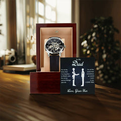 To My Dear Dad Always Remember I Love You – Openwork Watch - The Best Shop 4U