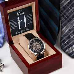 To My Dear Dad Always Remember I Love You – Openwork Watch - The Best Shop 4U