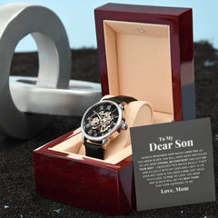 To My Dear Son Always Remember I Love You – Openwork Watch - The Best Shop 4U