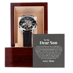 To My Dear Son Always Remember I Love You – Openwork Watch - The Best Shop 4U