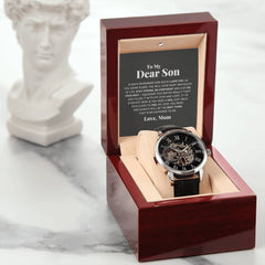 To My Dear Son Always Remember I Love You – Openwork Watch - The Best Shop 4U