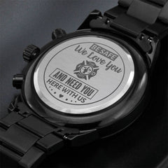 To My Firefighter Husband Need You Here With Us (Charcoal Black) – Men's Watch - The Best Shop 4U