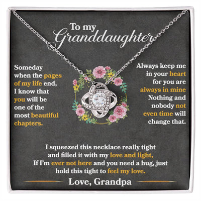 To My Granddaughter - Love Knot Necklace - The Best Shop 4U