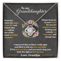 To My Granddaughter - Love Knot Necklace - The Best Shop 4U