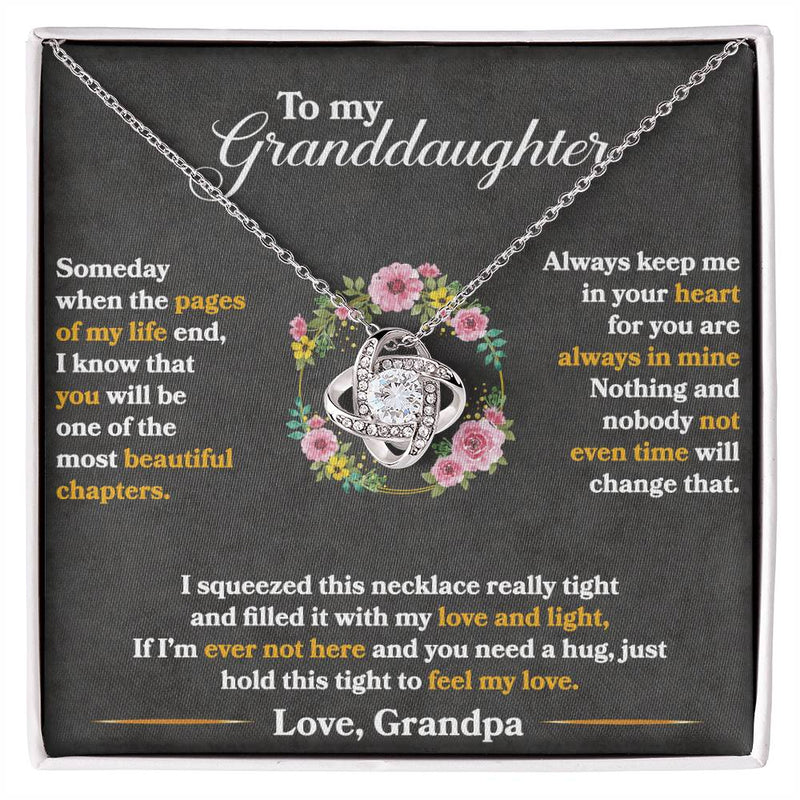 To My Granddaughter - Love Knot Necklace - The Best Shop 4U