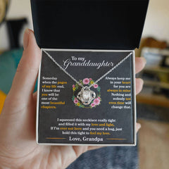 To My Granddaughter - Love Knot Necklace - The Best Shop 4U