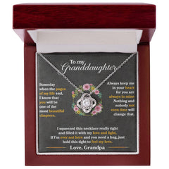 To My Granddaughter - Love Knot Necklace - The Best Shop 4U