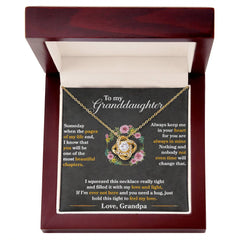 To My Granddaughter - Love Knot Necklace - The Best Shop 4U