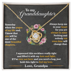 To My Granddaughter - Love Knot Necklace - The Best Shop 4U