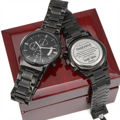To My Husband Your Last Everything (Charcoal Black) – Men's Watch - The Best Shop 4U