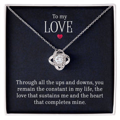 To My Love - Lov eKnot Necklace - The Best Shop 4U