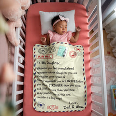 To My Loved Daughter (From Dad & Mom) – Sherpa Fleece Blanket - The Best Shop 4U