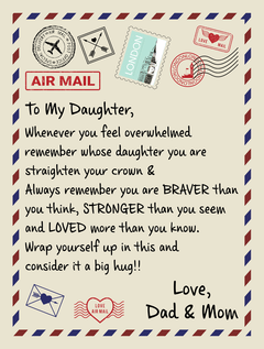 To My Loved Daughter (From Dad & Mom) – Sherpa Fleece Blanket - The Best Shop 4U