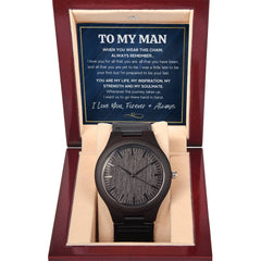 To My Man Inspiration – Wooden Watch - The Best Shop 4U